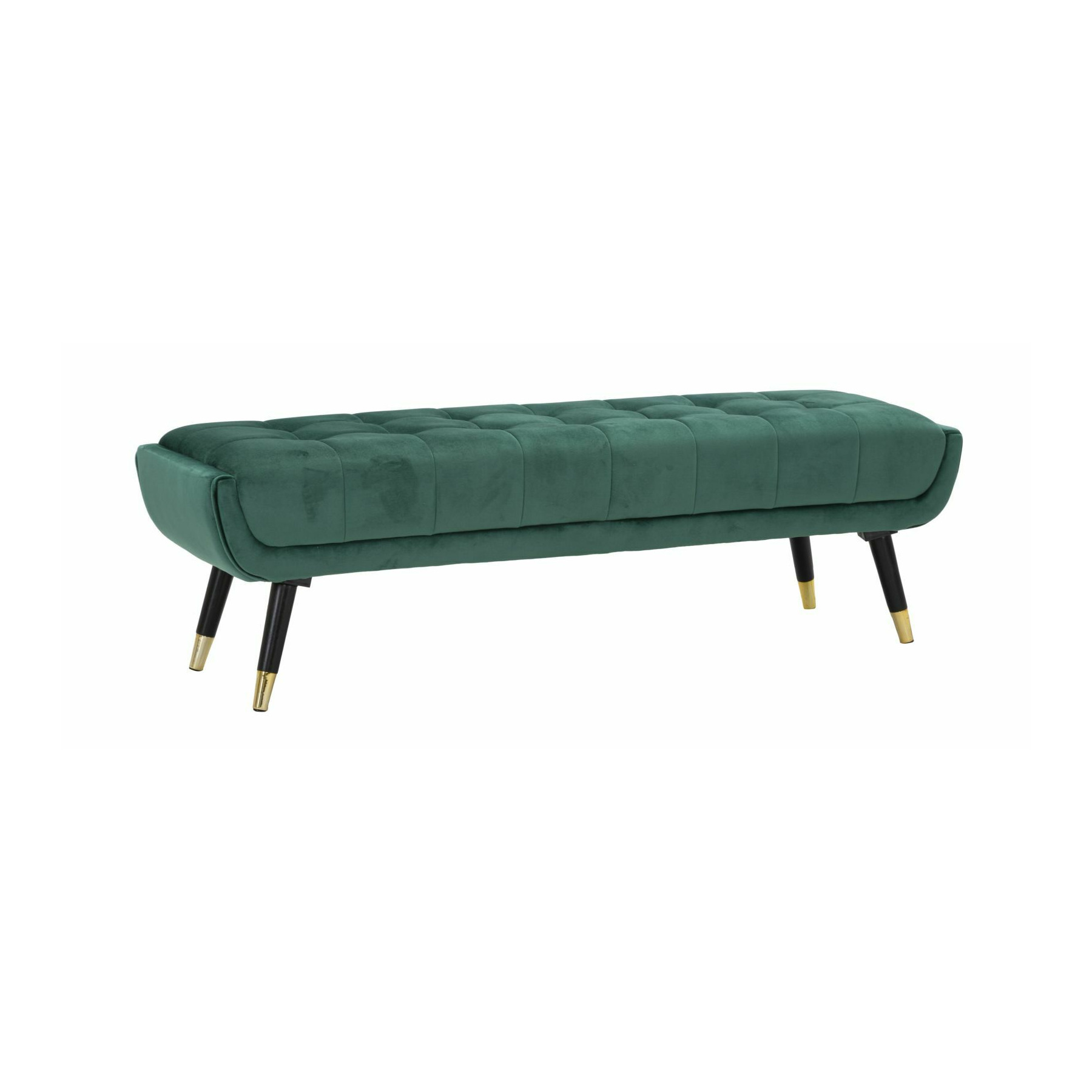 Bancuta, Roma2163, Verde, MDF, Lemn de pin , Burete, Tesatura,Metal si Plastic, 43x141x41 cm