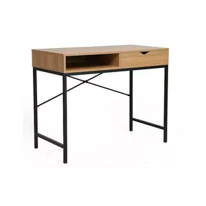 Birou B027, 95x48x76, Stejar/Alb