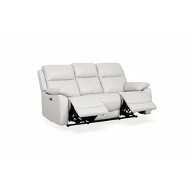 Canapea cu Recliner Electric, HILLTOP 51198 3RR, 193x96.5x99 cm, Piele Naturala, Beige