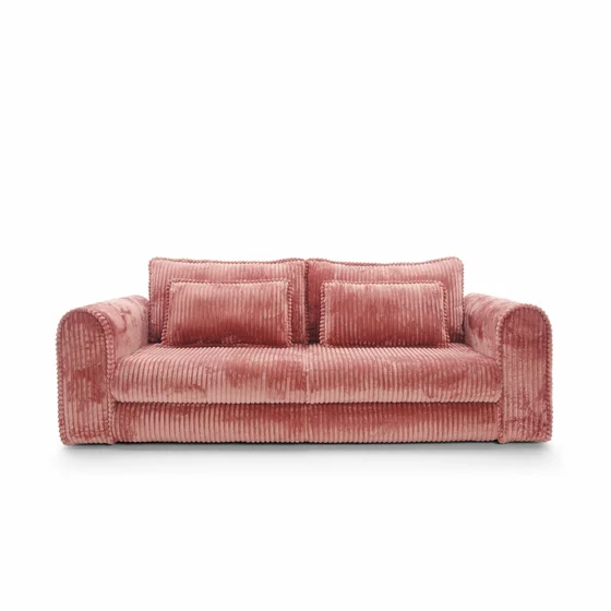 Canapea Extensibila Lil Buddy, 260x106x89 cm,  Stofa - Roz Deschis picture - 1