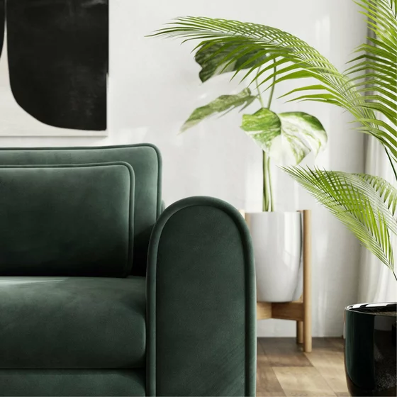 Canapea Extensibila Lil Buddy, 260x106x89 cm,  Stofa - Verde picture - 3