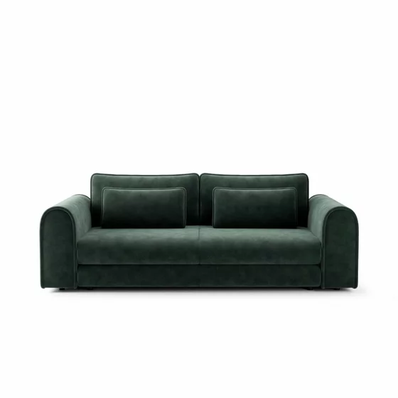 Canapea Extensibila Lil Buddy, 260x106x89 cm,  Stofa - Verde picture - 4
