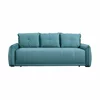 Canapea Extensibila York, 222x110x78 h cm, Stofa Turcoaz picture - 1