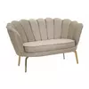 Canapea Roma 2239, Crem/Auriu, 136x78x76 cm picture - 2
