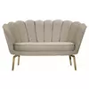 Canapea Roma 2239, Crem/Auriu, 136x78x76 cm picture - 3
