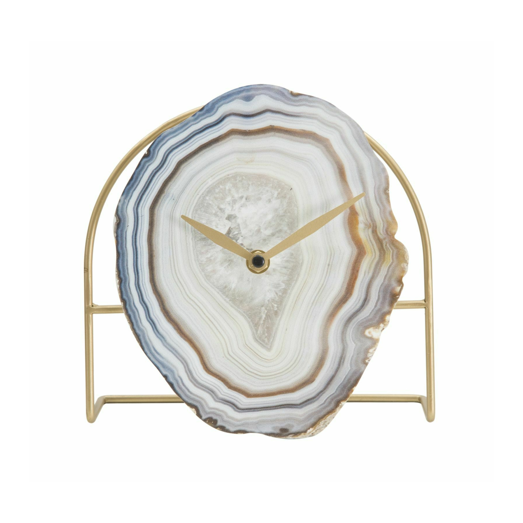 Ceas de masa, roma1646, multicolor, metal si mdf, 19.5x20x7 cm