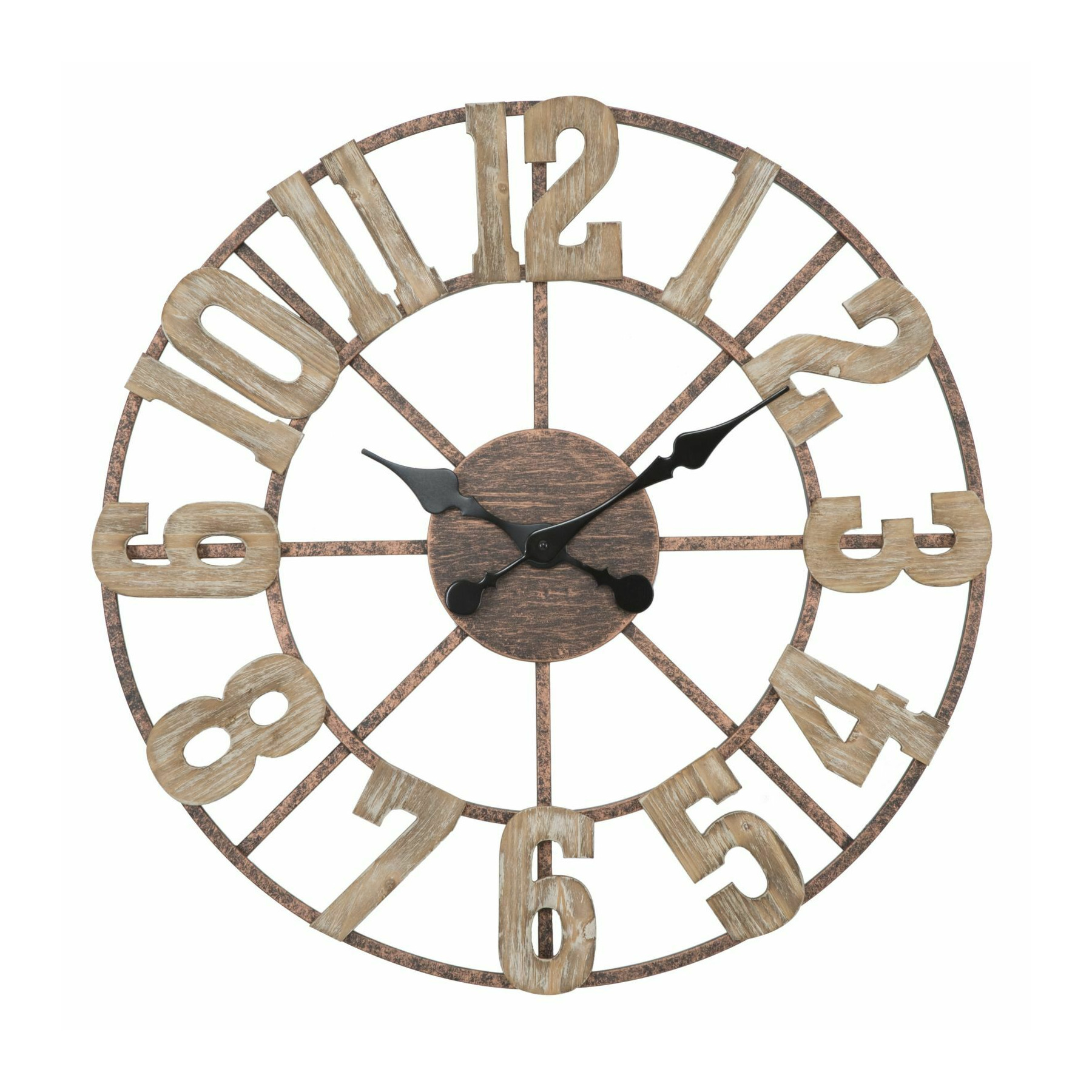 Ceas de perete, roma1586, maro, metal, mdf, 63.5x63.5x4 cm