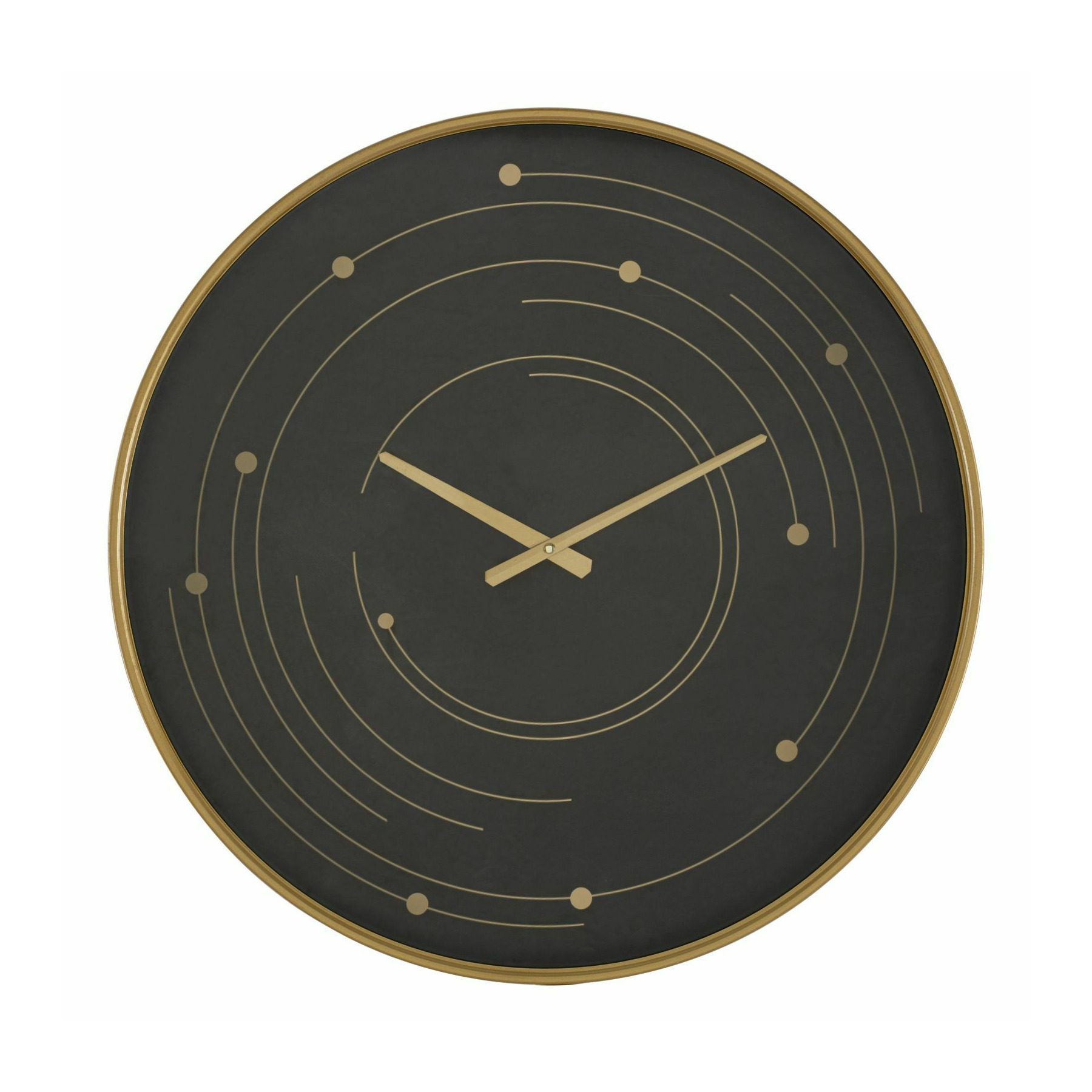 Ceas de perete, roma1618, multicolor, metal, mdf si sticla, 60x60x6 cm