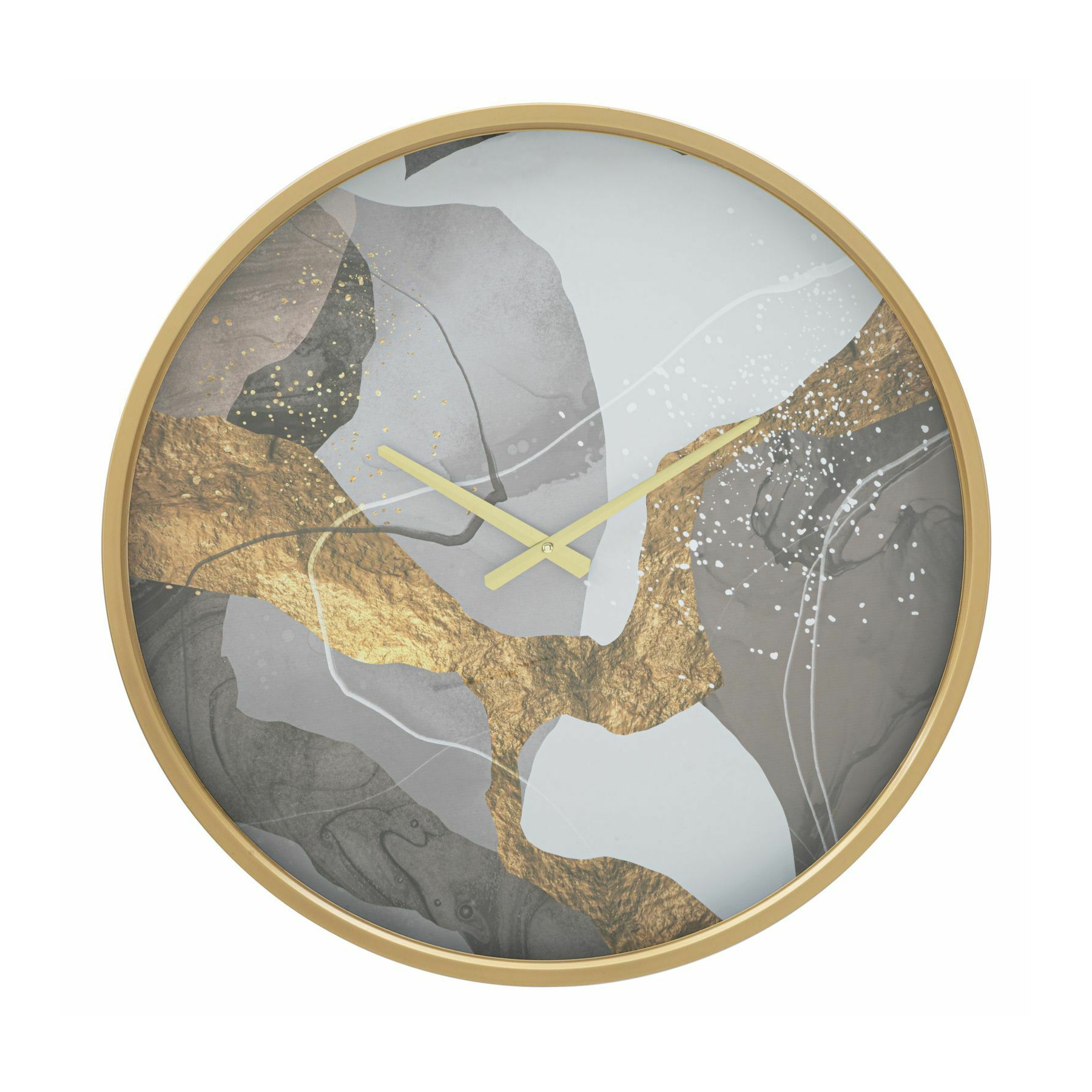 Ceas de perete, roma1628, multicolor, metal,mdf si sticla, 60x60x6 cm