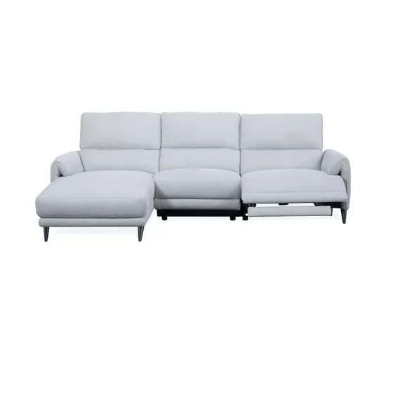 Coltar Cu Recliner Electric Cauberg C50313M, 279x160x99 h cm, Stofa, Gri Deschis picture - 3