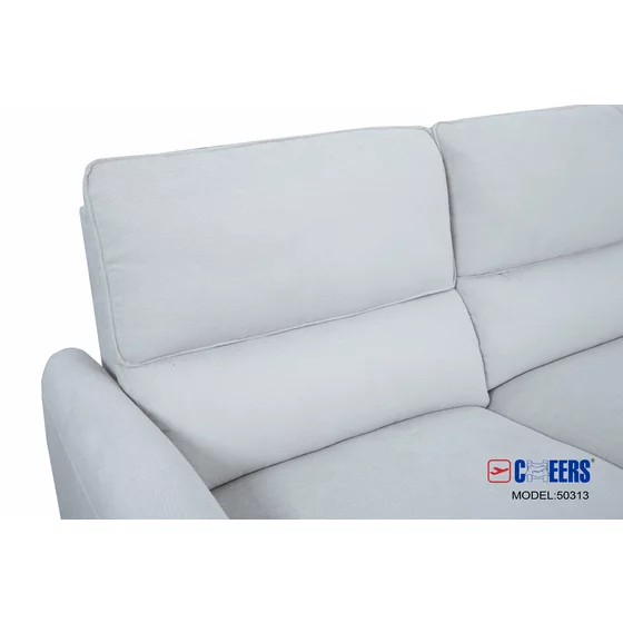 Coltar Cu Recliner Electric Cauberg C50313M, 279x160x99 h cm, Stofa, Gri Deschis picture - 6