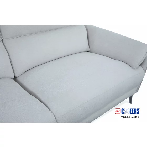 Coltar Cu Recliner Electric Cauberg C50313M, 279x160x99 h cm, Stofa, Gri Deschis picture - 7