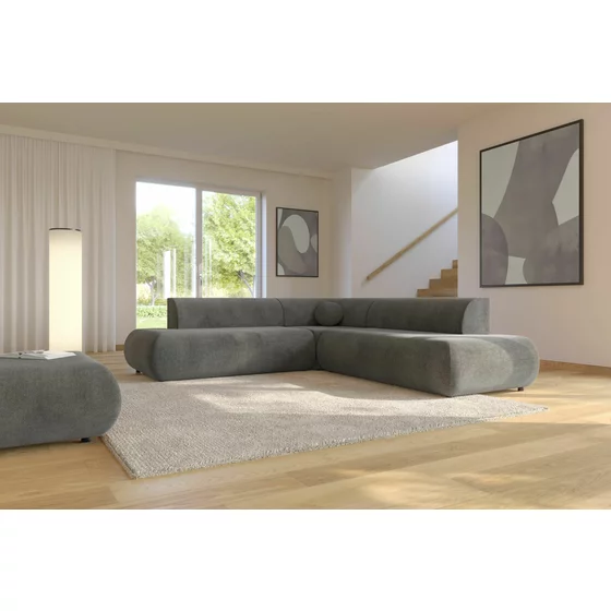 Coltar Extensibil Puente II, 265x265x74 h cm, Stofa, Gri picture - 2