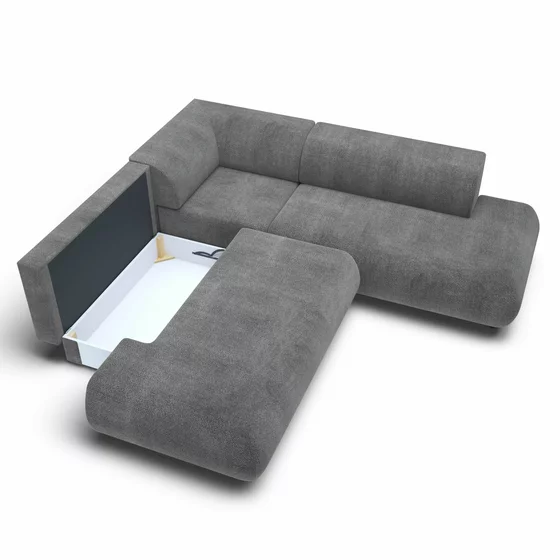 Coltar Extensibil Puente II, 265x265x74 h cm, Stofa, Gri picture - 5