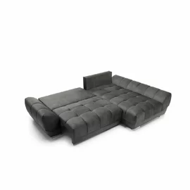 Coltar Extensibil Violet, 290x192x95 cm, Stofa Gri