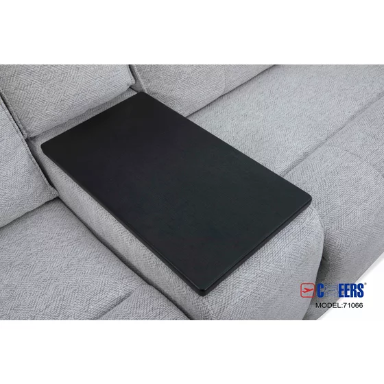 COLTAR KELVIN 71066TZ, 2 Reclinere Electrice, Masuta si Soundbar, 338x224x107 h cm,  Stofa, Gri Deschis picture - 4