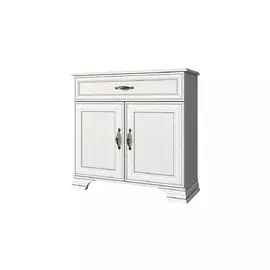 Comoda 2 usi + sertar Tiffany, 94x37x90.1 cm, Crem Woodline