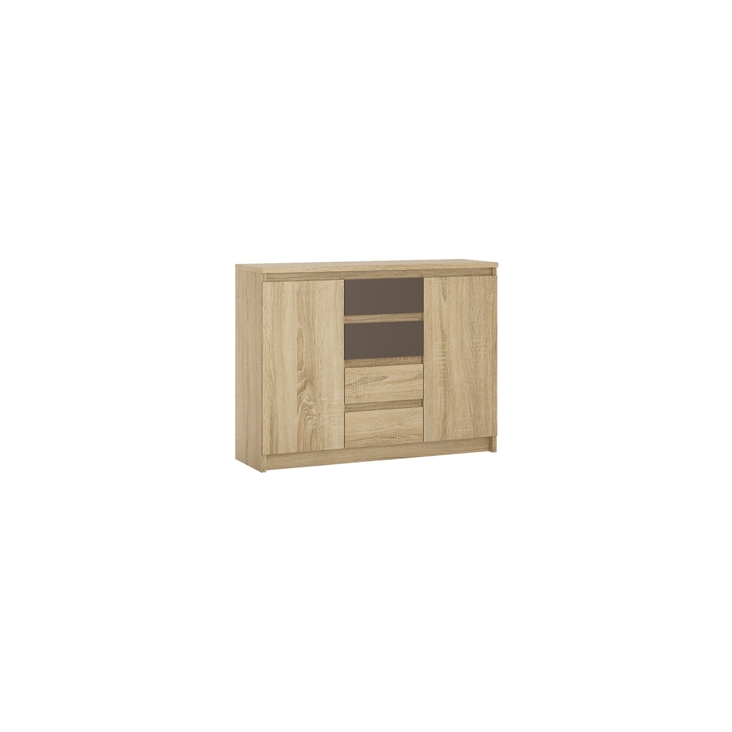 Comoda armadio a1 2d 4s stejar sonoma/lava