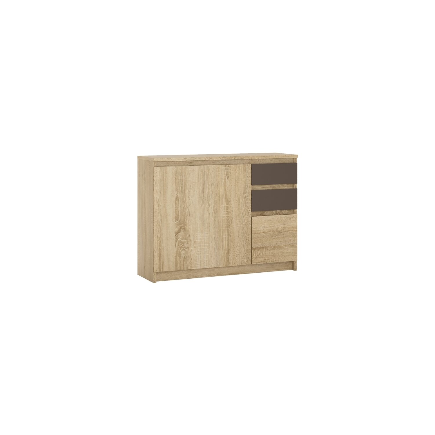 Comoda armadio a1 3d 2s stejar sonoma/lava