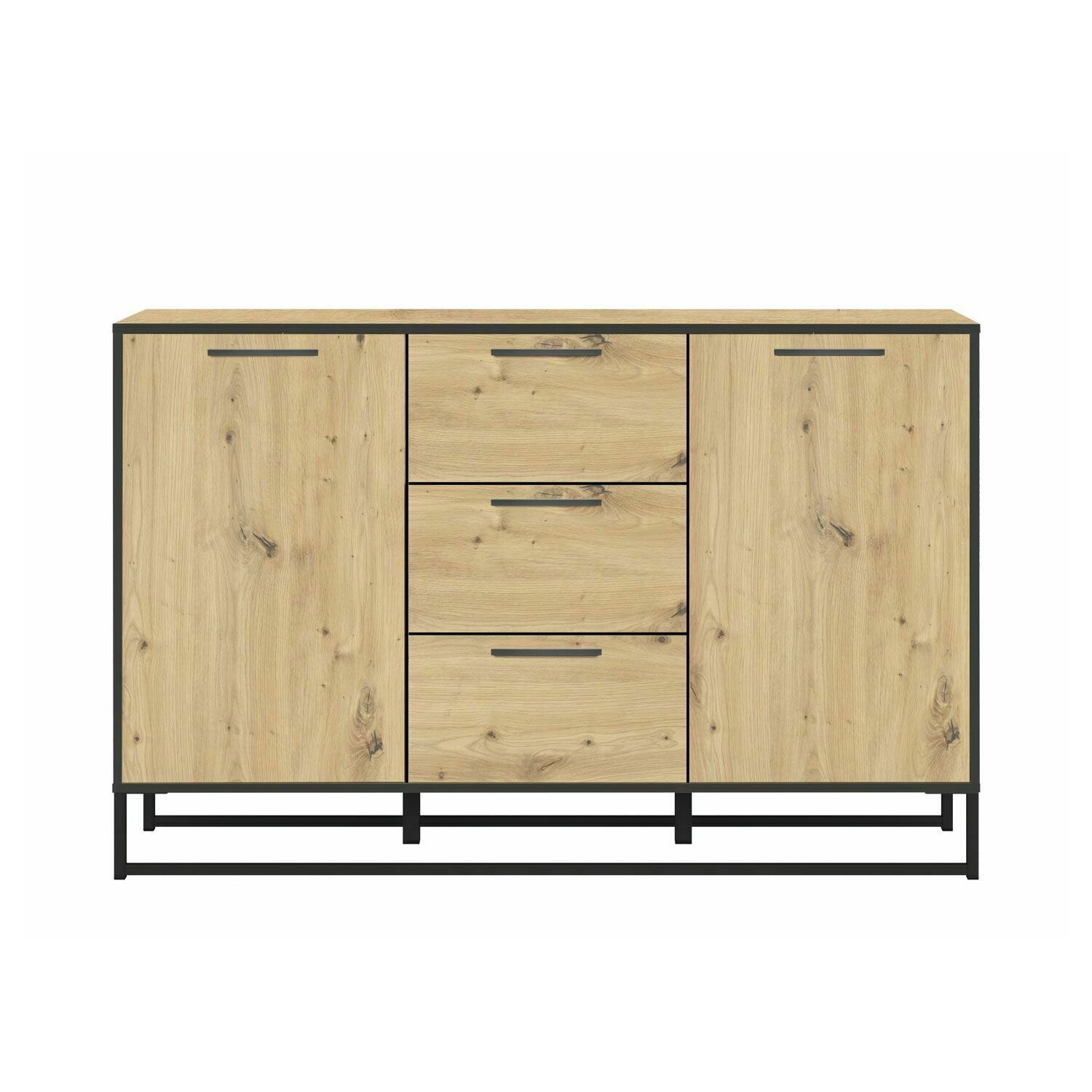 Comoda brooklyn 3 sertare + 2 usi kom2d3s
