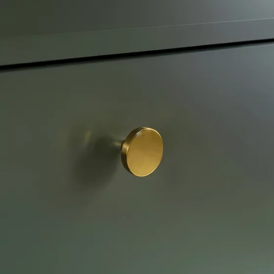 Comoda cu 3 Sertare + 2 Usi, Soler, 154x39x79 h cm, MDF, Verde picture - 4