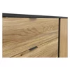 Comoda Luen 3 Sertare + Usa, 143.5x39.5x76.5 h cm, Pal Melaminat, Negru/Stejar Mauvella/Stejar Tegola picture - 3