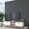 Comoda TV A5 - 890, 180x35x48.6 cm - Nuc/Alb picture - 2