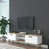 Comoda TV A5 - 890, 180x35x48.6 cm - Nuc/Alb picture - 3