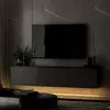 Comoda TV cu sistem de iluminat, Neon, 160x32x35 cm - Antracit picture - 2