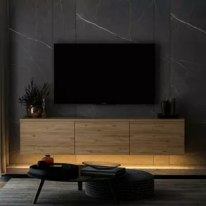 Comoda TV cu sistem de iluminta, Neon, 160x32x35 - Pin Atlantic