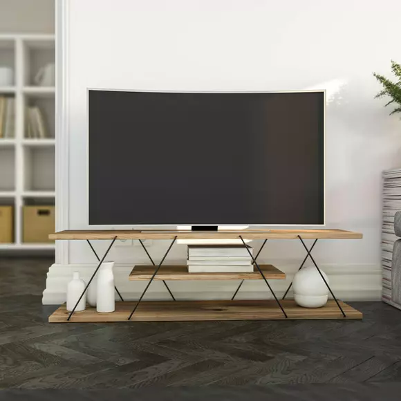 Comoda TV minimalista, Canaz, 120x30x33 cm - Nuc picture - 2