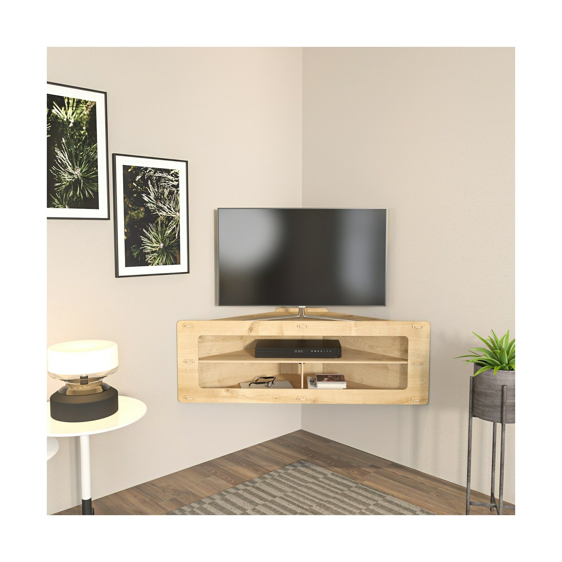 Comoda TV Sala, 120x45x40 CM - Stejar