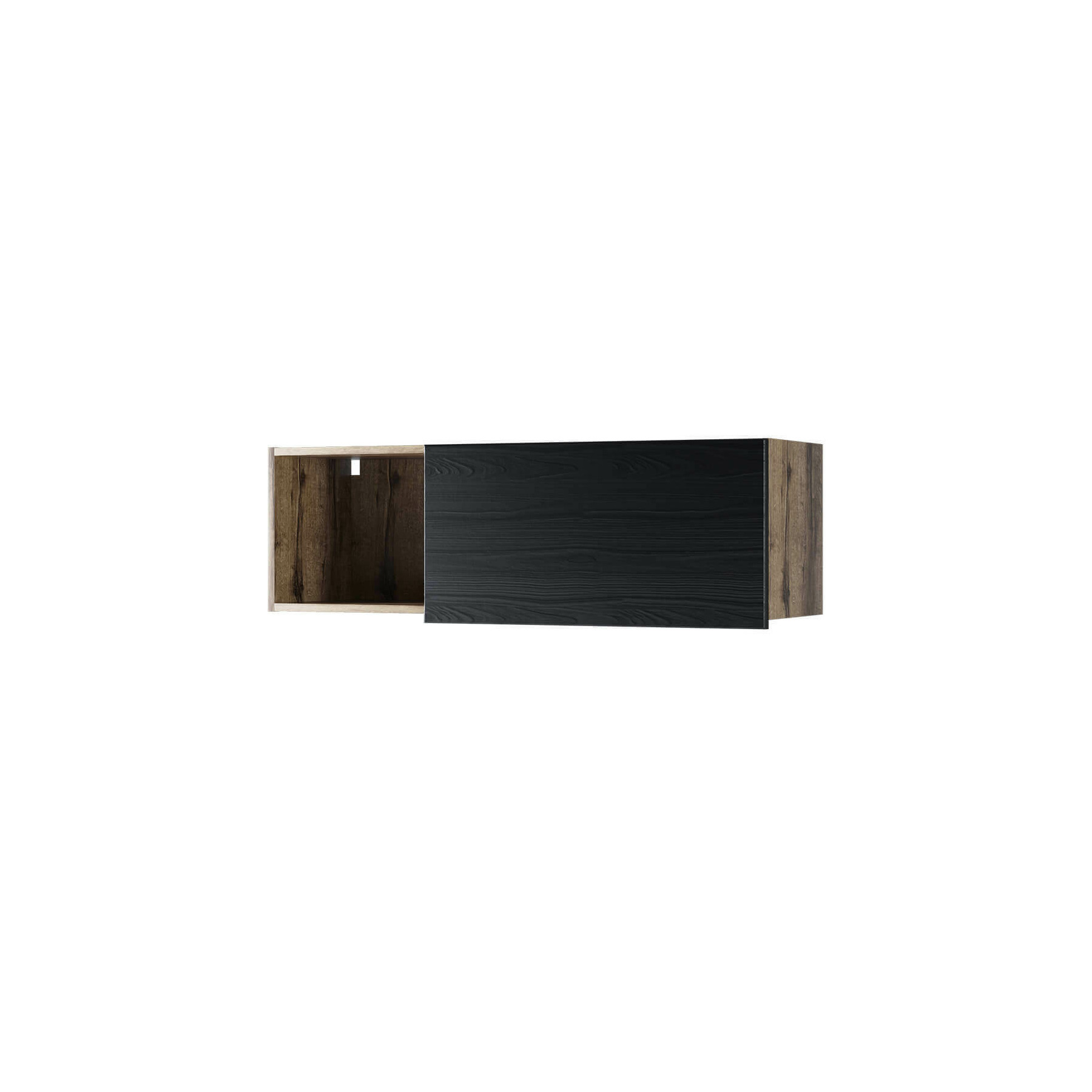Corp suspendat jagger rtv 1dn, 110x33.8x35.7 cm, stejar monastery/negru