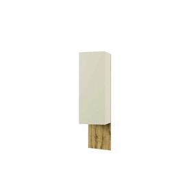 Corp Suspendat Vertical cu Panou Decorativ - Modern 1DP/45, 45x40x174 cm, Ecru/Stejar Navarra
