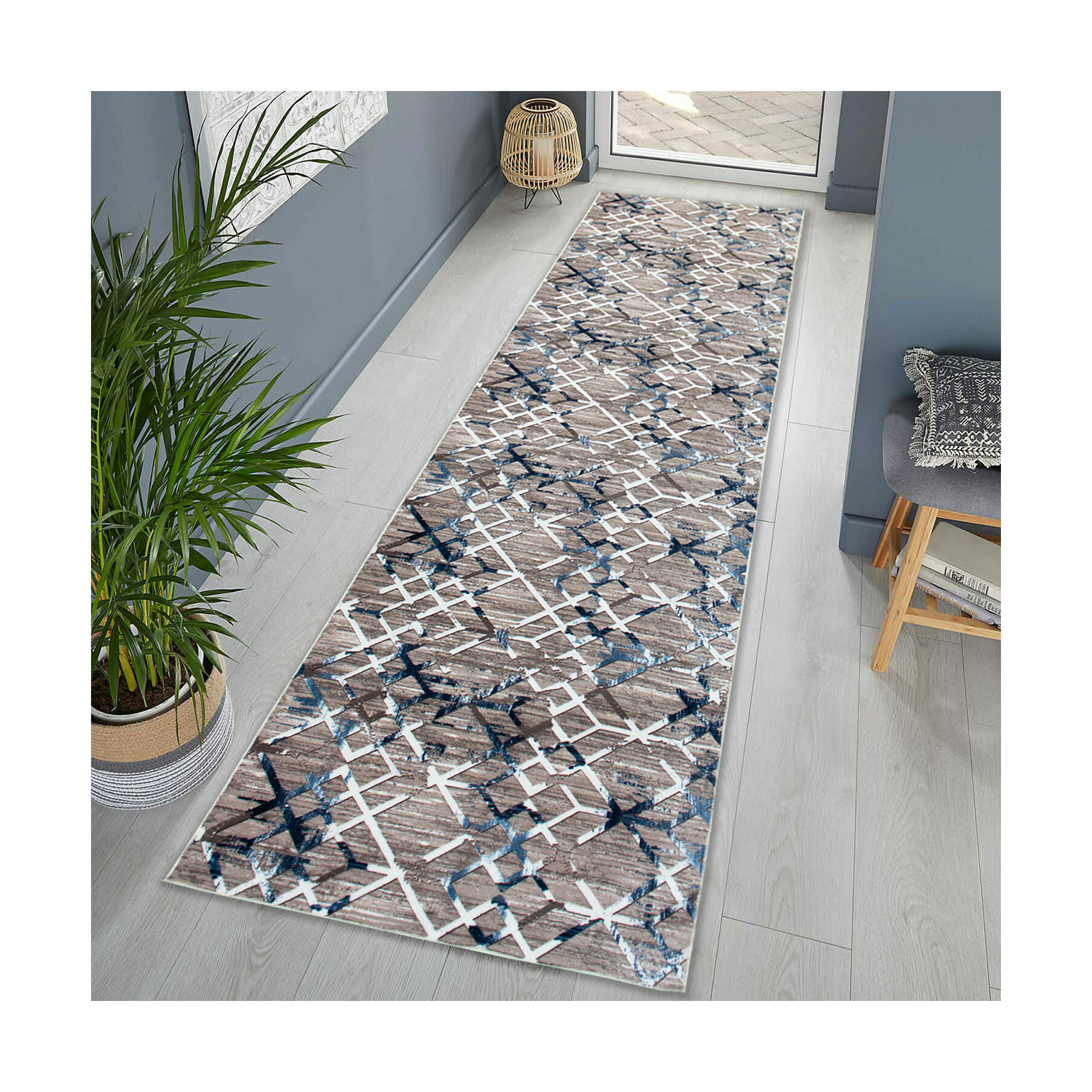 Covor aruba 1025, traversă, 100x200 cm, multicolor