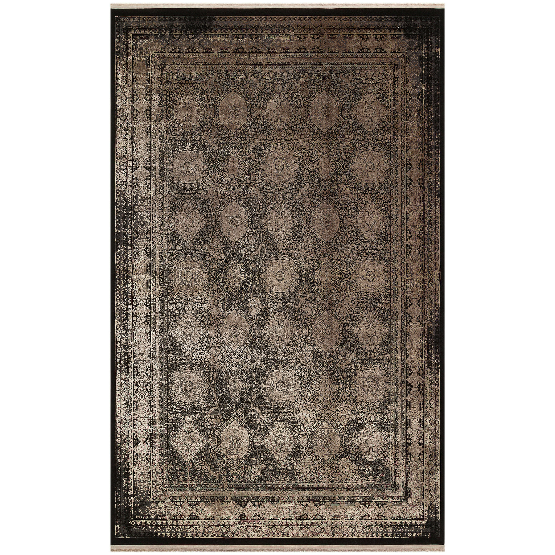 Covor aruba 1083, 160x230 cm, maro, negru