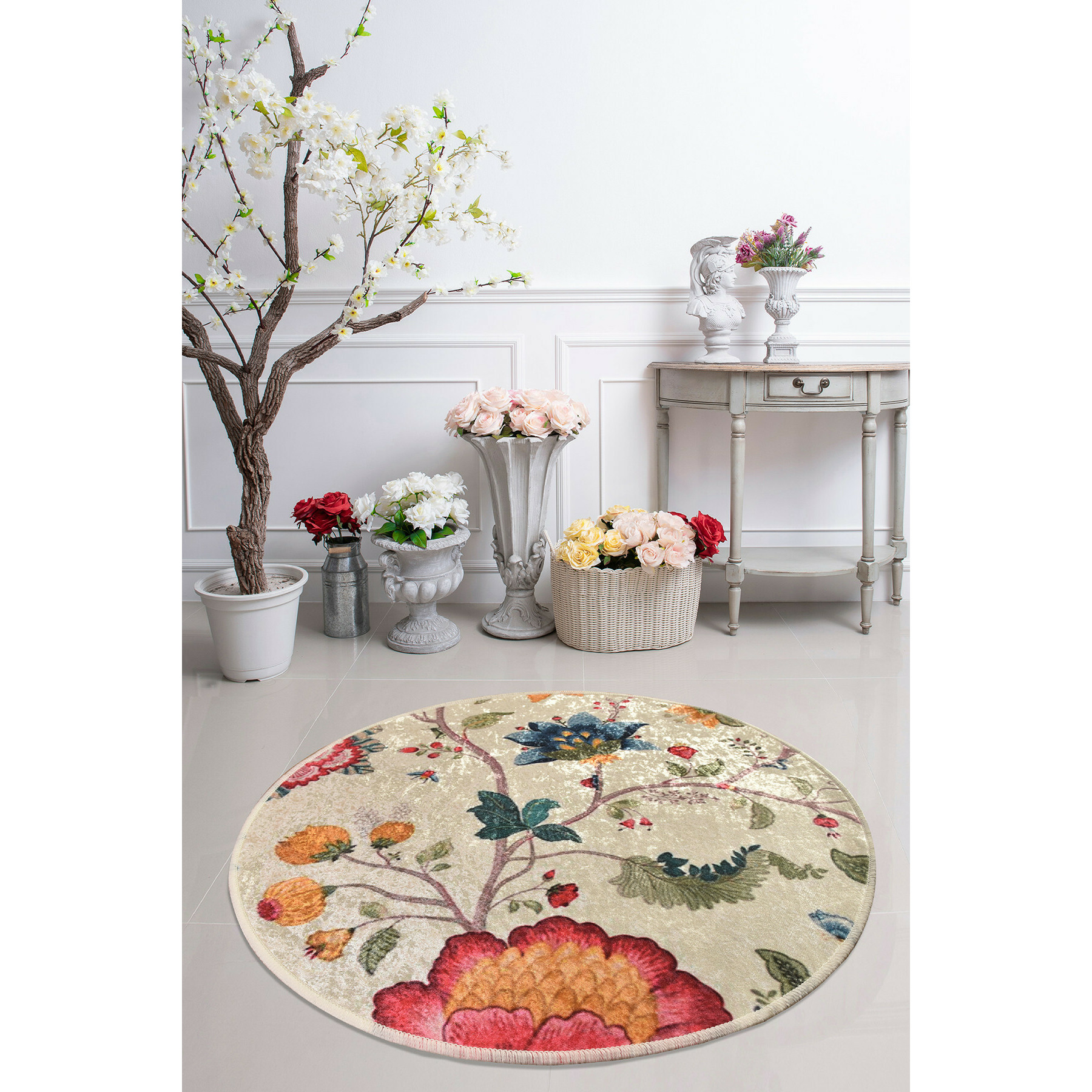 Covor aruba 1089, rotund, 100x100 cm, multicolor