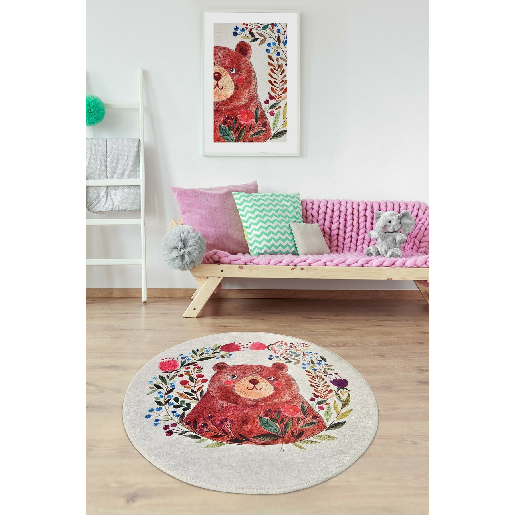 Covor aruba 1120, rotund, 140x140 cm, multicolor