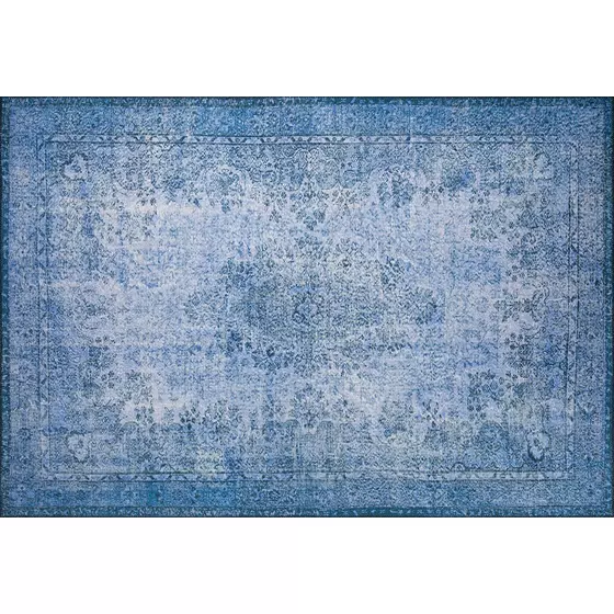 Covor Aruba 1184, 140x190 cm, Albastru, Negru picture - 2