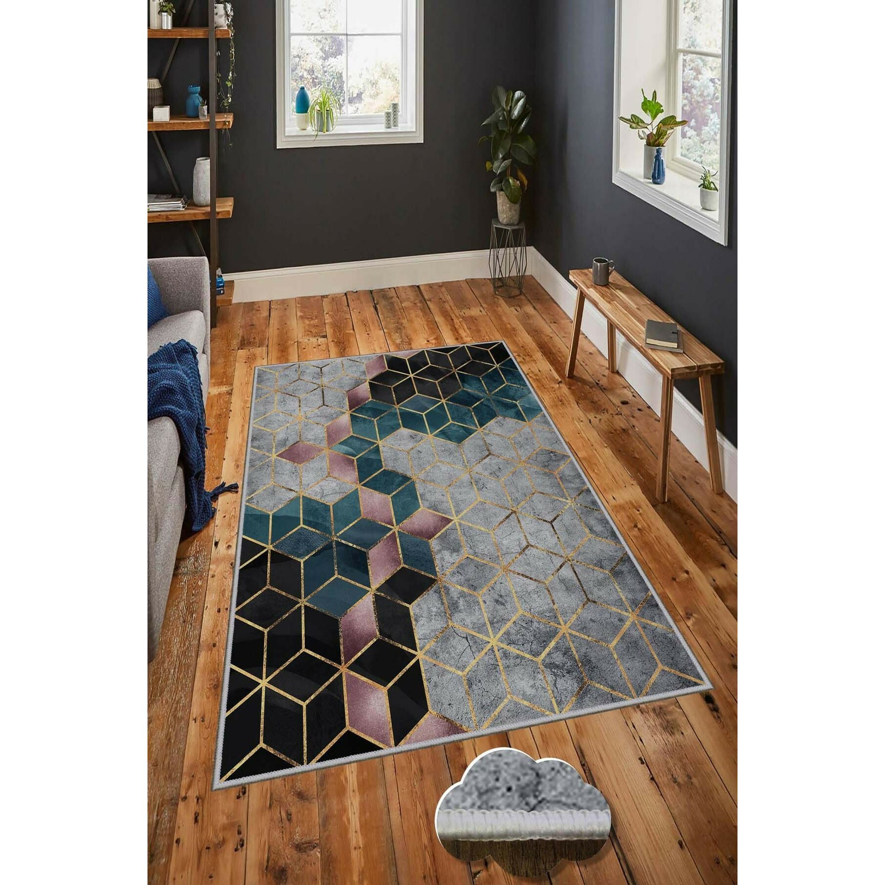 Covor Aruba 1275, 120x180 cm, Multicolor