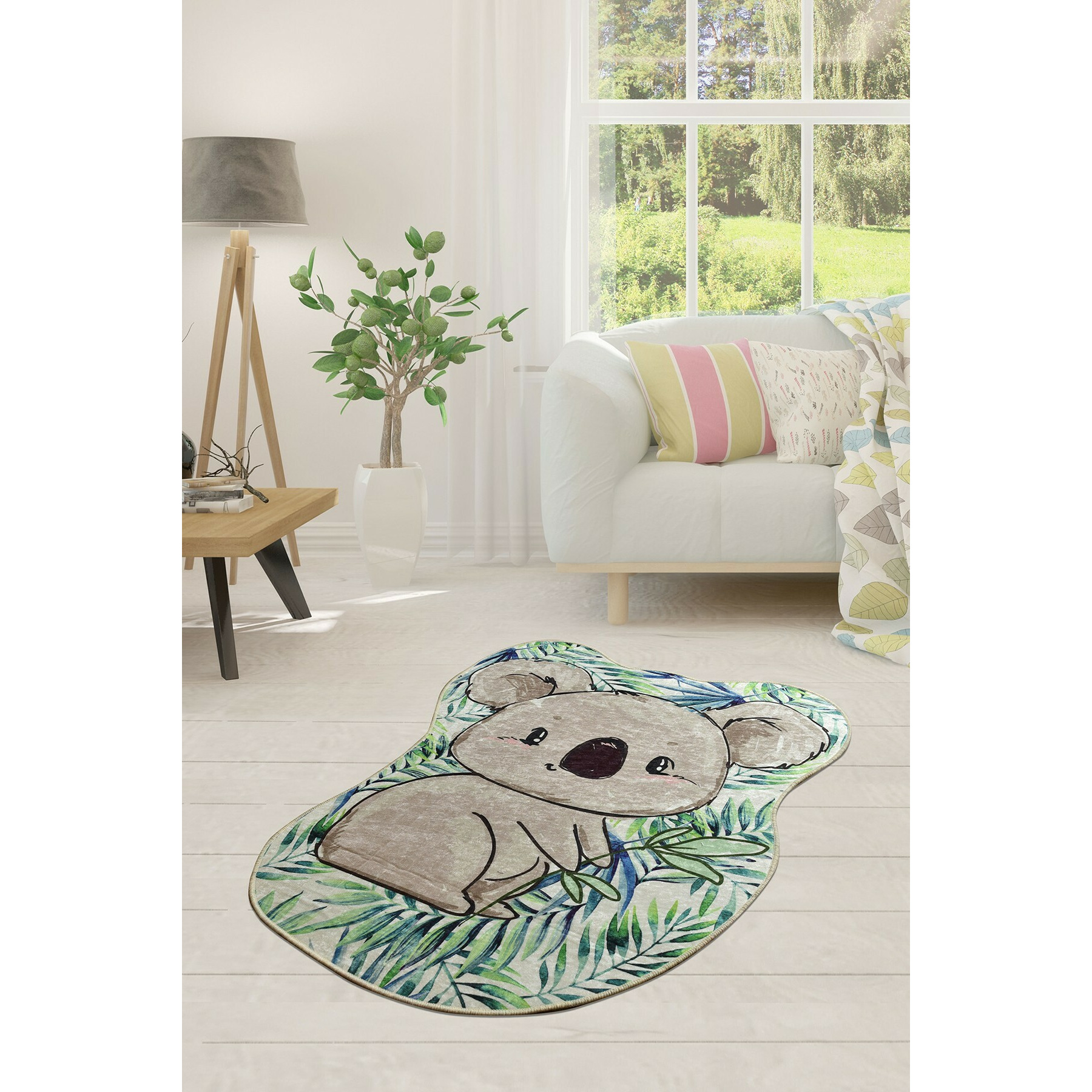 Covor aruba 1287, rotund, 80x100 cm, multicolor