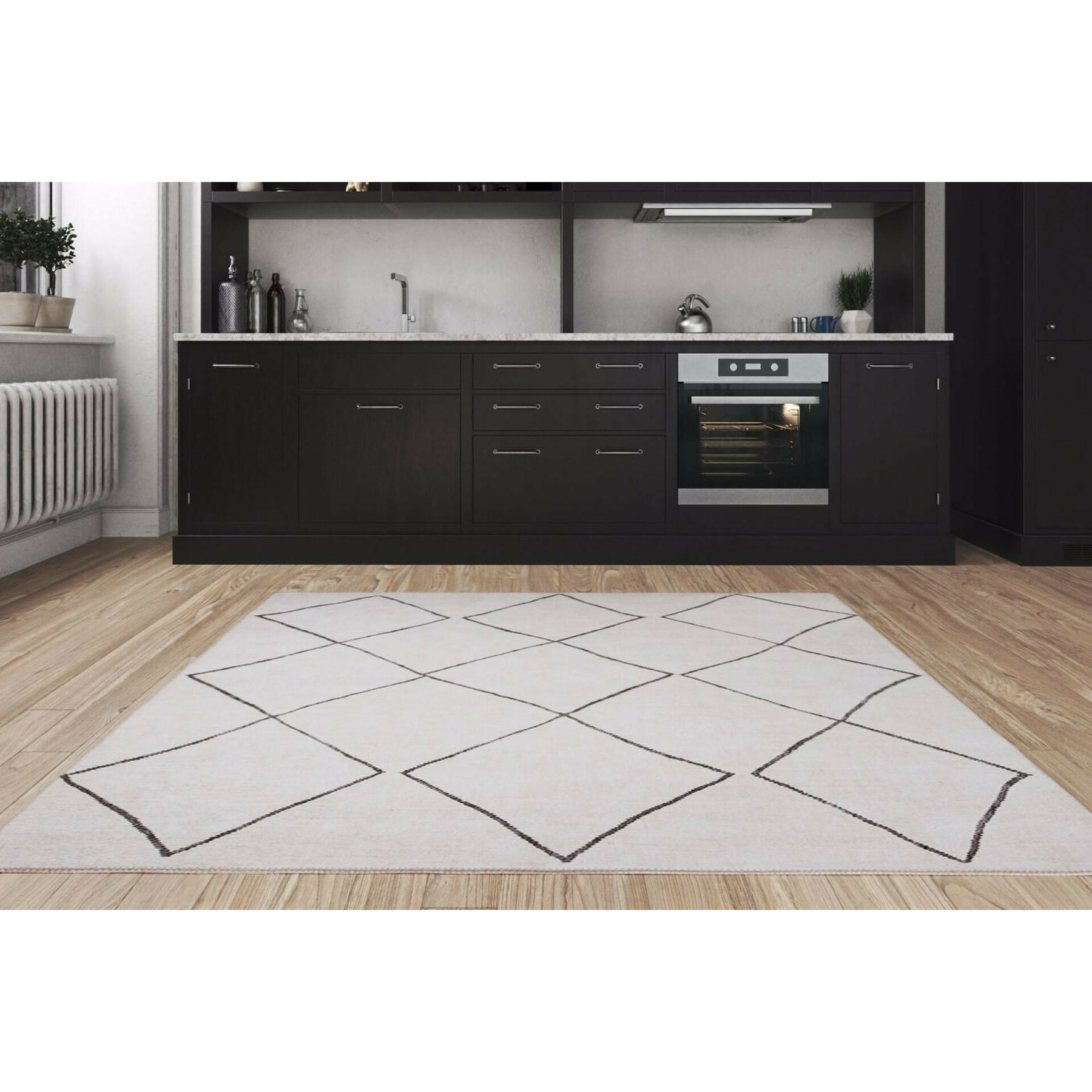 Covor aruba 1348, 150x230 cm, alb