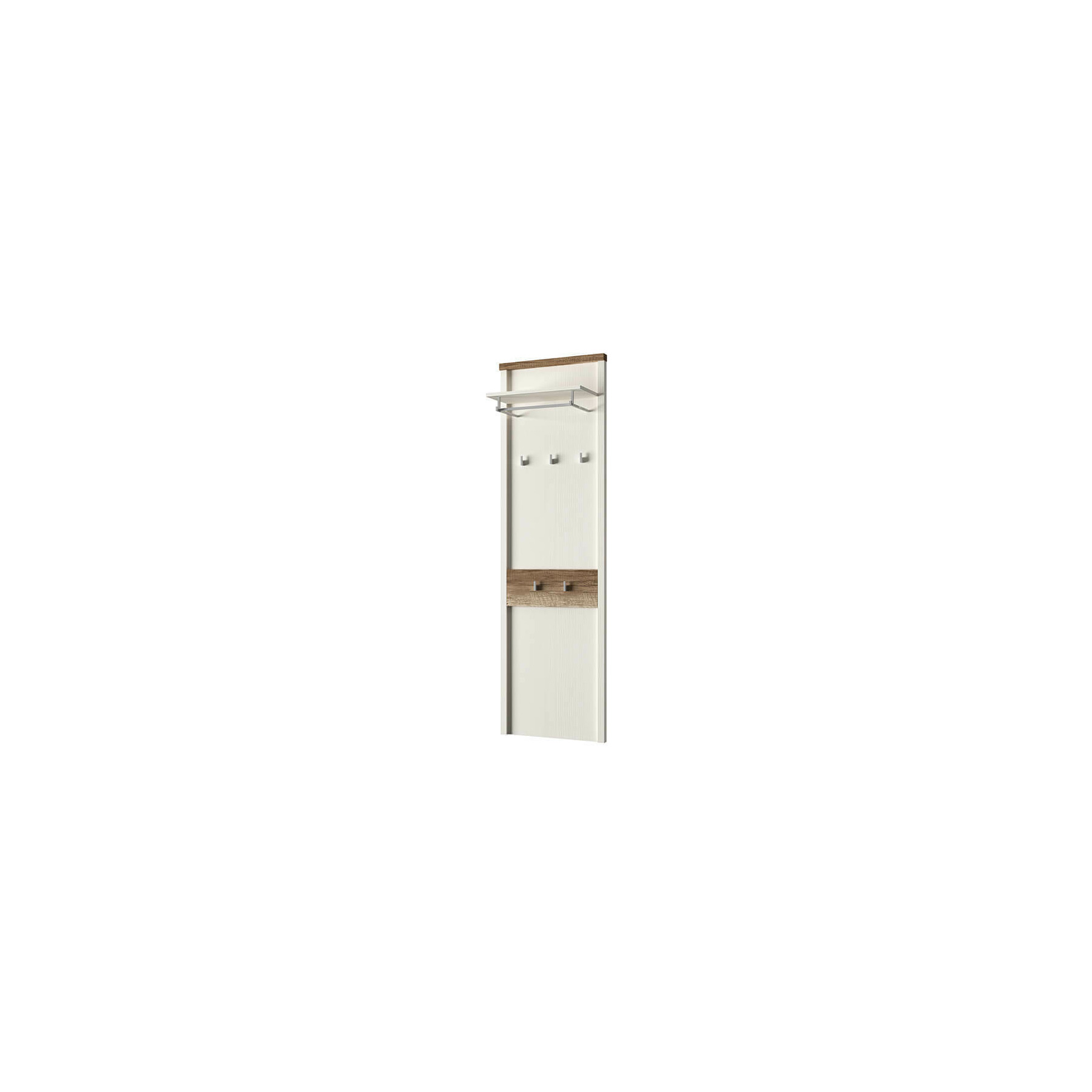 Cuier provence, 56x25.6x187.5 cm, crem woodline/stejar country