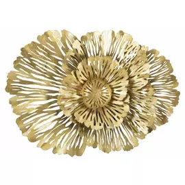 Decoratiune de perete, Roma1096, Auriu, Metal, 40x52.5x8.5 cm