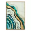 Decoratiune de perete, Roma1406, Multicolor, Sticla, Aluminiu si Hartie, 90x60x3.5 cm picture - 2