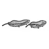 Decoratiune frunza, Roma2342, Negru, Metal, 7.5/7.5x61/25x55/20 cm picture - 5