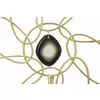 Decoratiune Glam, Roma1002, Auriu, 37.5x24x10 cm, Metal picture - 6
