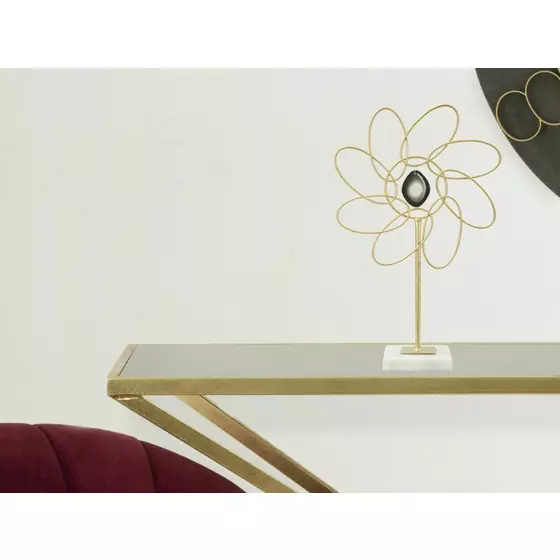 Decoratiune Glam, Roma1002, Auriu, 37.5x24x10 cm, Metal picture - 8