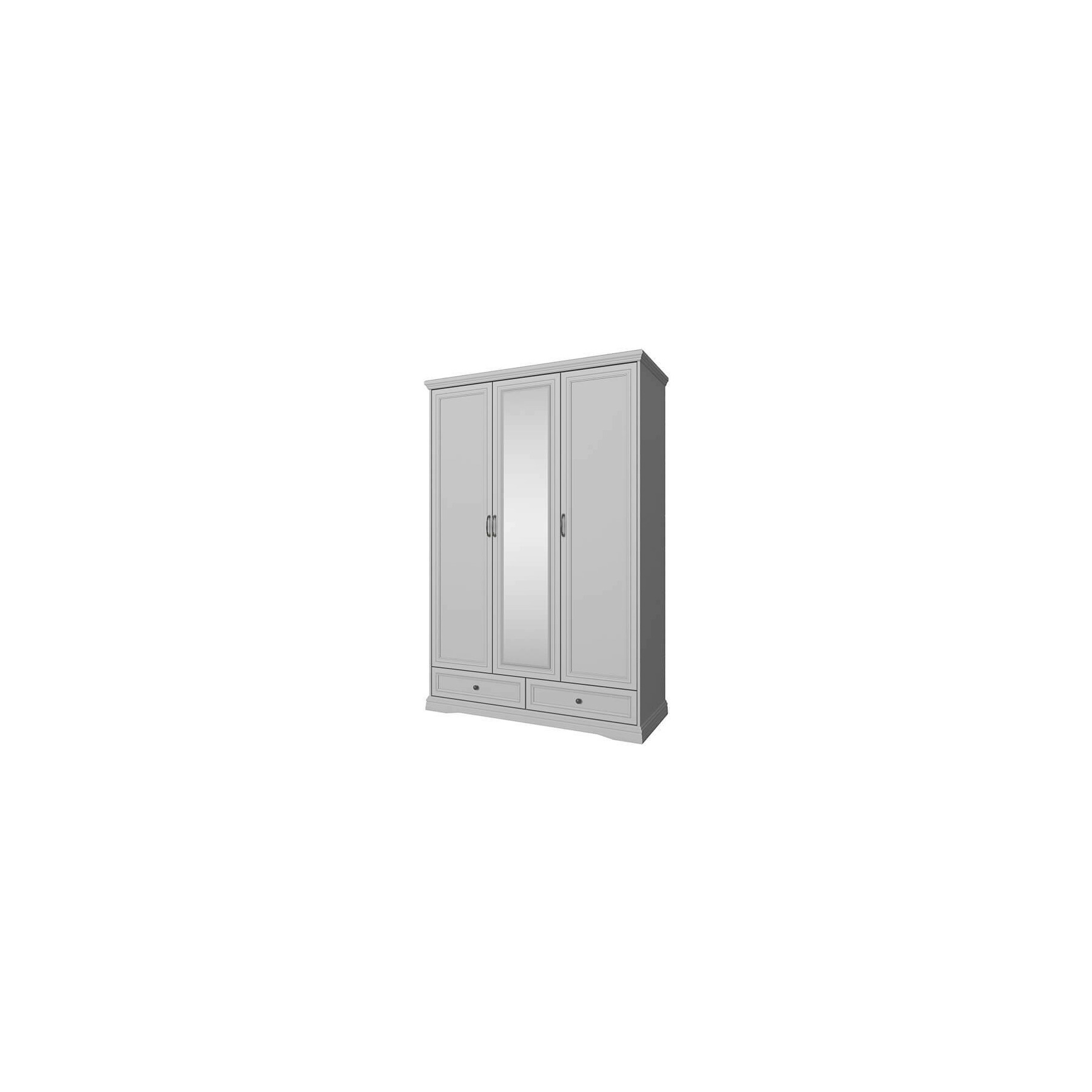 Dulap 3 usi valencia 3dg2sz, 155.8x63.2x231.4 cm, gri deschis