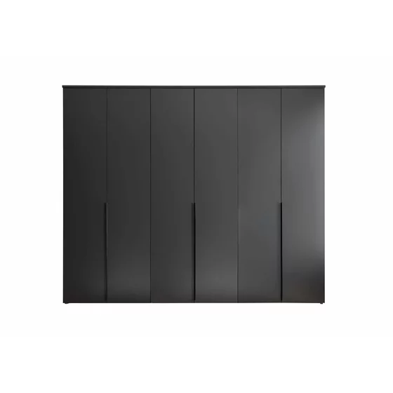 Dulap 6 Usi Batante, Kevo, 270x52x225 cm, Pal Melaminat, Grafit picture - 3